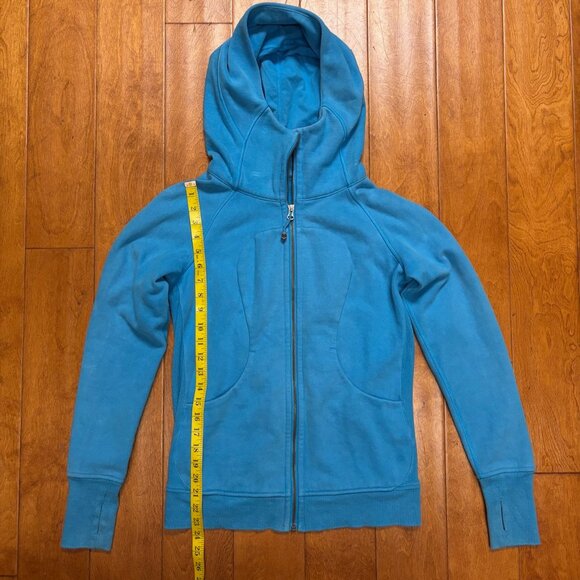 Lululemon Womens Scuba Hoodie Sz 6 Full Zip Jacket Blue Active Yoga Stretch - Picture 12 of 16